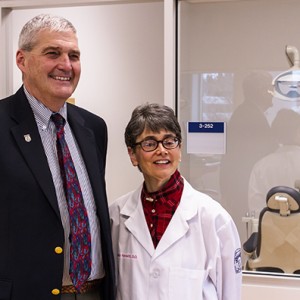 Dr. Robert Hirsch and Dr. Silvia Ferretti greet Erie news crews at the new Dental Offices on West Grandview Blvd.