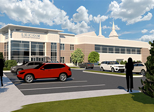 Rendering of LECOM building in Elmira, NY