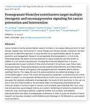 Pomegranate bioactive constituents