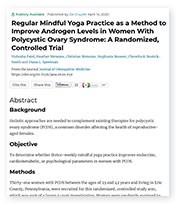 Mindful Yoga Practice landing page