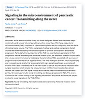 microenvironment of pancreatic cancer landing page