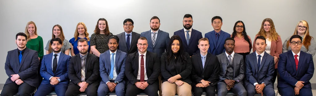 2024 LECOM GME Resident group photo displaying all of the 2024 GME student residents.
