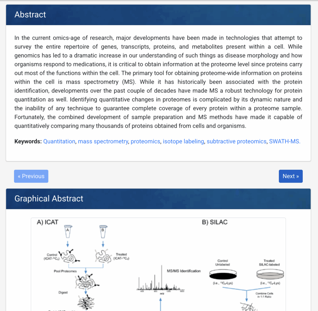 Principles and Practices for Quantitative Proteomics.